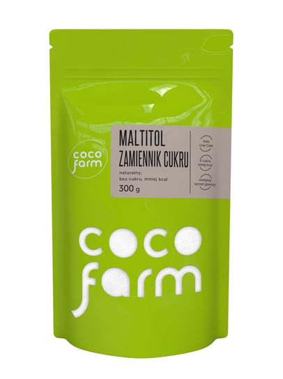 Coco Farm Maltitol Zamiennik Cukru, Naturalny, Bez Cukru, Mniej Kcal 300G COCO FARM