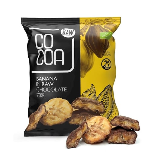 Cocoa, Banany w surowej czekoladzie, 70 g Cocoa