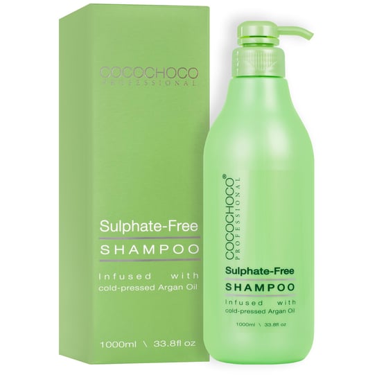 Cocochoco SULP-FREE - szampon po keratynowym prostowaniu włosów, bez SLS, soli, parabenów, GMO i formaaldehydów, 1000ml Cocochoco