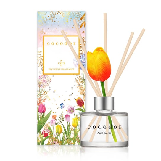 Cocodor, Dyfuzor zapachowy z patyczkami Flower Tulip 120 ml April Breeze PDI30418 Cocodor