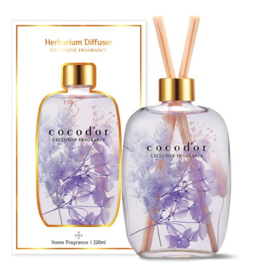 Cocodor, Dyfuzor zapachowy z patyczkami Herbarium 220 ml April Breeze PDI30397 Cocodor