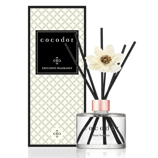 Cocodor, Dyfuzor zapachowy z patyczkami White Flower 200 ml Rose Perfume 200 PDI30387 Cocodor