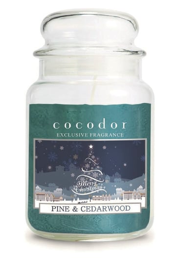 Cocodor, Świeca zapachowa 550g Christmas Pine&amp;Cedarwood PCA30462 Cocodor