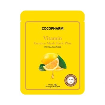 COCOPHARM, Zestaw masek w płachcie z esencją witaminową Plus, 10szt. Cocopharm