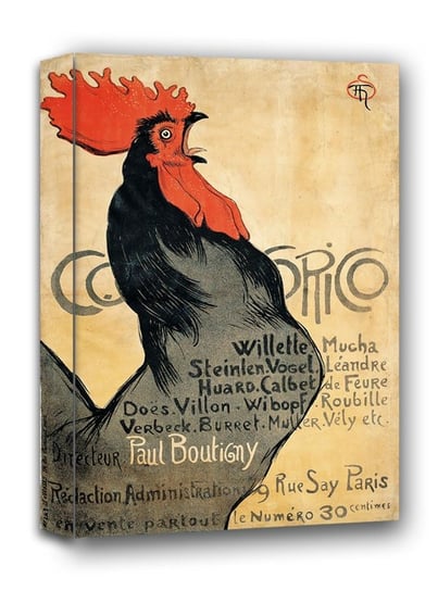 Cocorico, Théophile Alexandre Steinle - obraz na płótnie 20x30 cm Galeria Plakatu