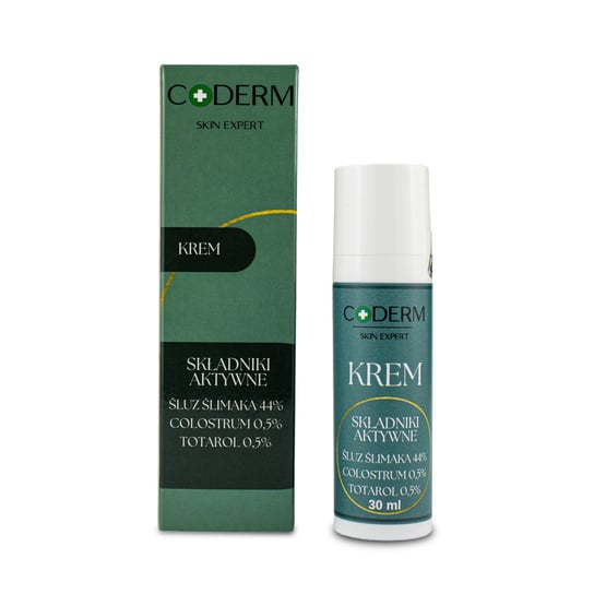 Coderm, Krem ze śluzem ślimaka i totarolem 30 ml CODERM