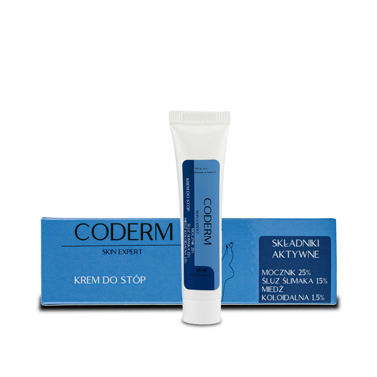 Coderm, Maść do stóp śluz ślimaka mocznik i miedż koloidalna, 15 ml ...