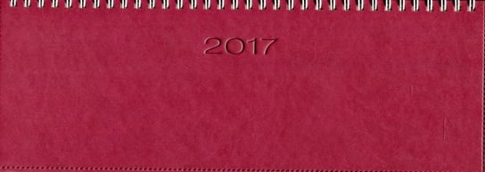 Codex, kalendarz biurkowy, leżący 2017, bordowy Codex