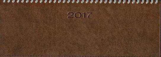 Codex, kalendarz biurkowy, leżący 2017, ciemnobrązowy Codex