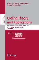 Coding Theory and Applications Springer-Verlag Gmbh, Springer International Publishing Ag