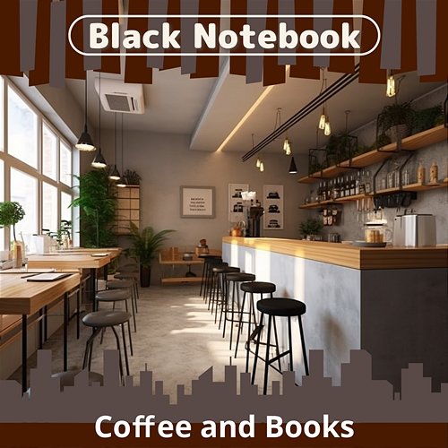 Coffee and Books Black Notebook