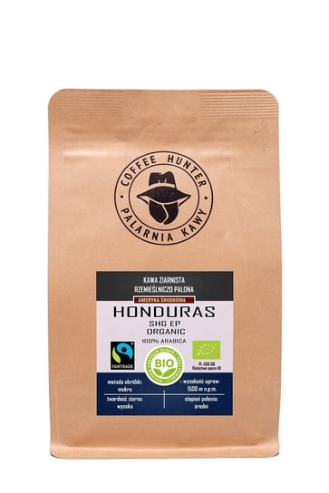 COFFEE HUNTER, KAWA ZIARNISTA ARABICA 100 % HONDURAS FAIR TRADE BIO, 250 g COFFEE HUNTER
