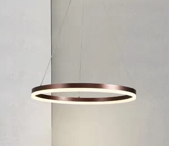Coffee Ring 60 - żyrandol LED 60cm pierścień szczotkowany brąz Iluminar