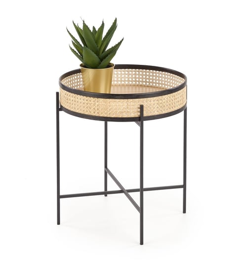 Coffetable Hl Jimena Black+Rattan Actona