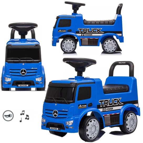 COIL Jeździk Chodzik Pchacz Mercedes Benz TRUCK niebieski dla dzieci COIL