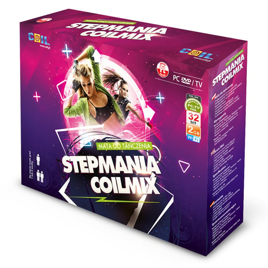 Coil, Stepmania 8.0 Dvd Pl, mata do tańczenia 4w1 COIL