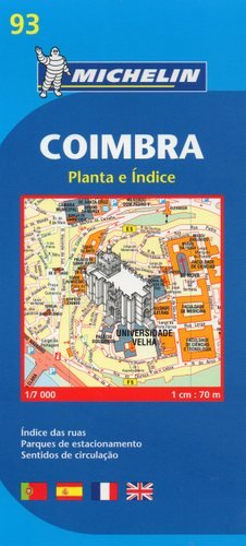 Coimbra. Mapa 1:7 000 Michelin Travel Publications