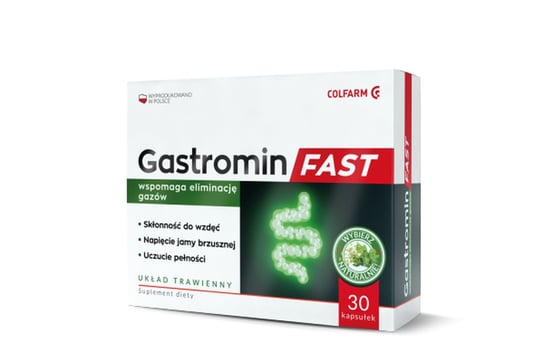 Colfarm, Gastromin Fast, Suplement diety, 30 kaps. Colfarm