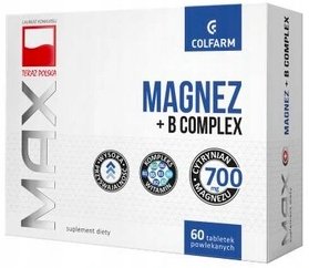 COLFARM Magnez + B Complex Max, 60 tabletek Colfarm