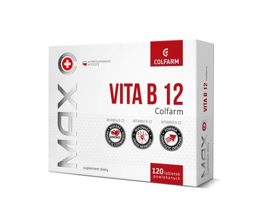COLFARM Witamina B12 Max Vita, 120 tabletek Colfarm