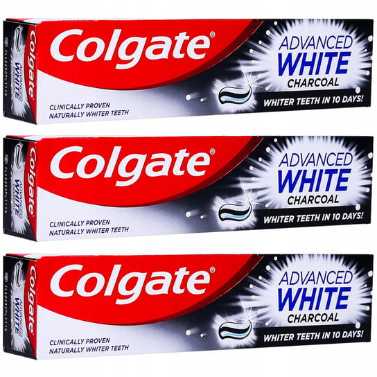 Colgate, Advanced White, Aktywny Węgiel, Pasta Do Zębów, 3X100Ml Colgate