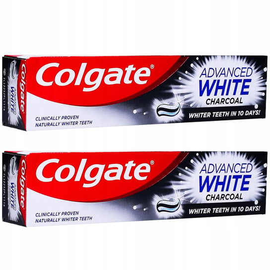 Colgate, Advanced White, Aktywny Węgiel Pasta Zębów, 2X100Ml Colgate