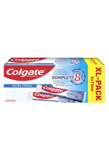 Colgate, Komplett 8 Extra Frisch, Pasta do zębów, 2x75 ml Colgate