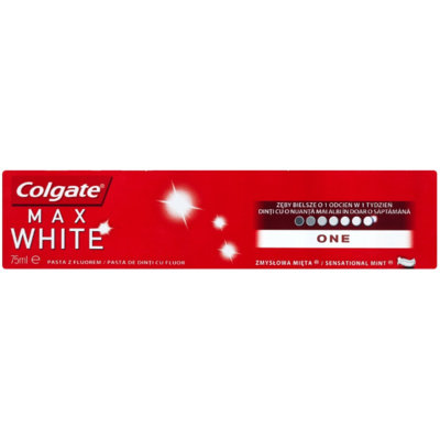 Colgate, Max White, pasta do zębów One, 75 ml Colgate