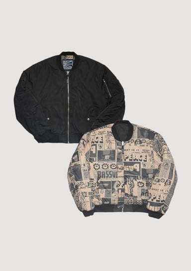 Collage Bomber Jacket Woven Inna marka