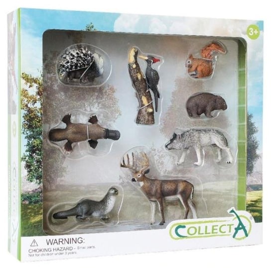 Collecta, Figurka kolekcjonerska, 8 Dzikich Zwierząt W Pudełku Prezentowym, nr kat 84168 Collecta