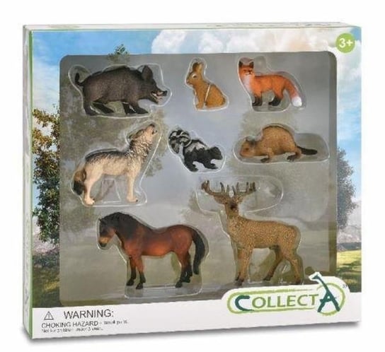 Collecta, Figurka kolekcjonerska, 8 Leśnych Zwierząt W Prezentowym Pudełku, nr kat 84151 Collecta