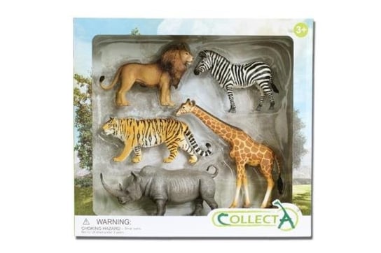 Collecta, Figurka kolekcjonerska, 9 Dzikich Zwierząt W Prezentowym Pudełku, nr kat 84108 Collecta