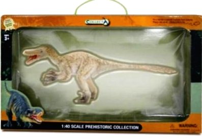 Collecta, Figurka kolekcjonerska, Dinozaur Velociraptor W Pudełku Skala 1:6, nr kat 89207 Collecta
