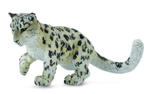 Collecta, Figurka kolekcjonerska, Leopard Młody Śnieżny Bawiący Się Rozm:M, nr kat 88497 Collecta