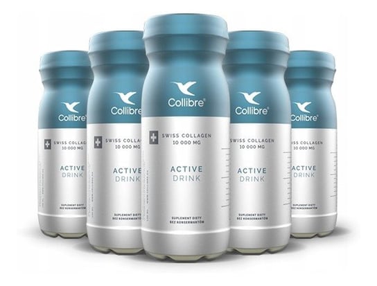 Collibre Swiss collagen active drink płynny kolagen suplement diety 10000mg 32x 140140ml Collibre