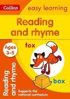 Collins Easy Learning Preschool - Reading and Rhyme Ages 3-5 Collins Uk