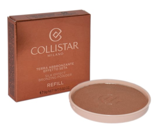 Collistar, Silk Effect Bronzing Powder, Brązer do twarzy 09 Cristalli Di Sole Shimmer Refil, 10 g Collistar