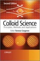 Colloid Science Cosgrove Terence, Cosgrove T., Cosgrove