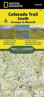Colorado Trail South, Durango to Monarch National Geographic Maps-Trails Illust