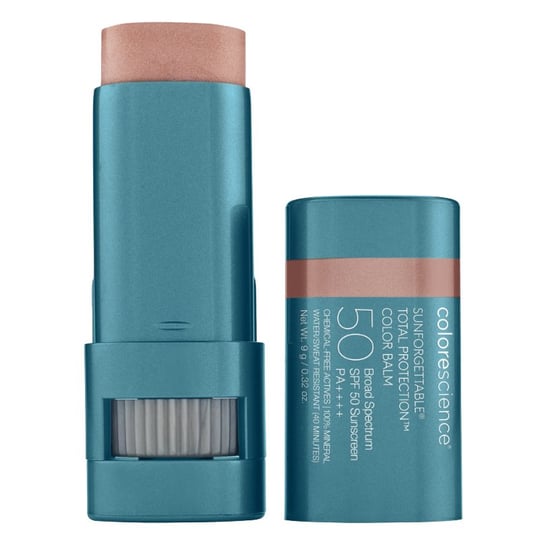 Colorescience, Sunforgettable Total Protection Color Balm SPF50 in Blush, Wielozadaniowy balsam do ust oraz policzków, 9g Colorescience
