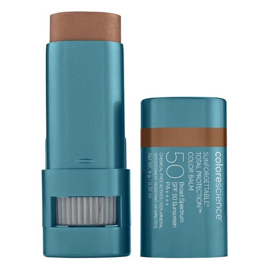 Colorescience, Sunforgettable Total Protection Color Balm SPF50 in Bronze, Wielozadaniowy balsam do ust oraz policzków, 9g Colorescience