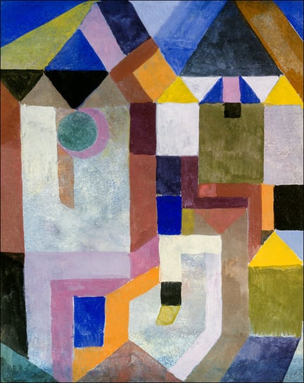 Colorful Architecture, Paul Klee - plakat 50x70 cm Galeria Plakatu