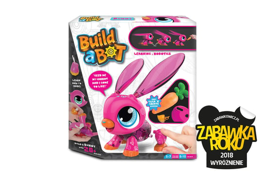 Colorific, zabawka interaktywna Build a Bot, królik Colorific