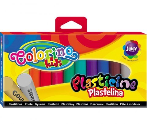 Colorino Kids, Plastelina okrągła, 12 kolorów Colorino