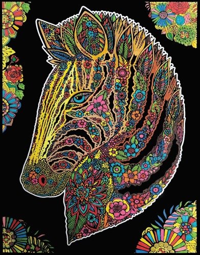Colorvelvet, kolorowanka Welwetowa Zebra Colorvelvet