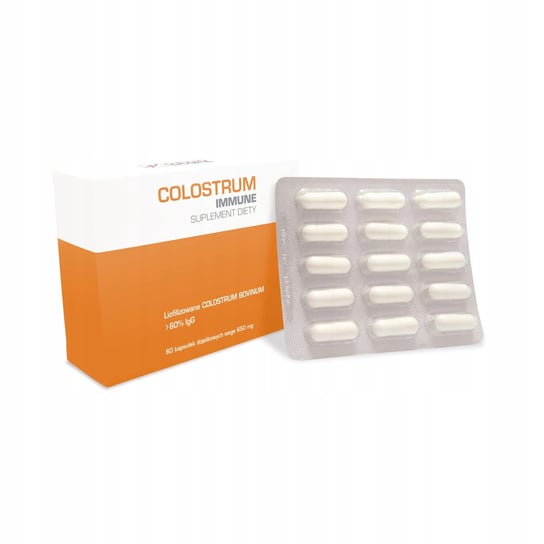 Colostrum Immune 60% IgG - Suplement Diety - kapsułki dojelitowe 60 szt. Genoscope