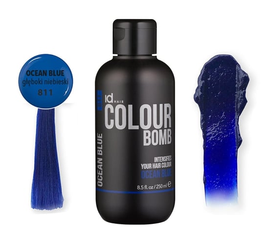 Colour Bomb - Głęboki Niebieski 250ml 811 - odżywka koloryzująca z keratyną i wit.B5 Colour Bomb