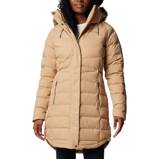 Columbia Belle Isle II Mid Down Jacket 2085153262, Kobieta, Kurtka, Beżowy Columbia