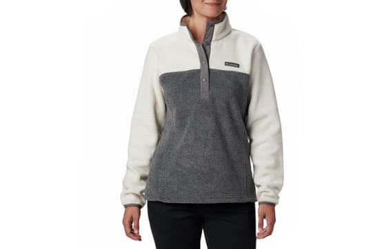 Columbia Benton Springs 1/2 Snap Pullover 1860991023, Kobieta, Polar sportowy, Szary Columbia