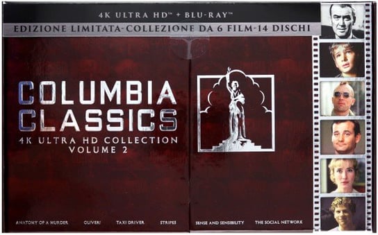 Columbia Classics Collection 4K Ultra HD Volume 2: Anatomy of a Murder / Oliver! / Taxi Driver / Stripes / Sense and Sensibility / The Social Network Reitman Ivan, Fincher David, Preminger Otto, Reed Carol, Scorsese Martin, Lee Ang